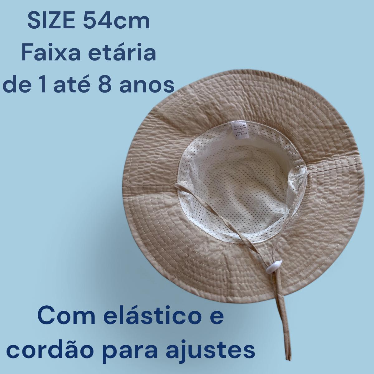 Kit Cadeira de Praia c/ Guarda Sol + Chapéu Infantil com UPF50 Dinossauro