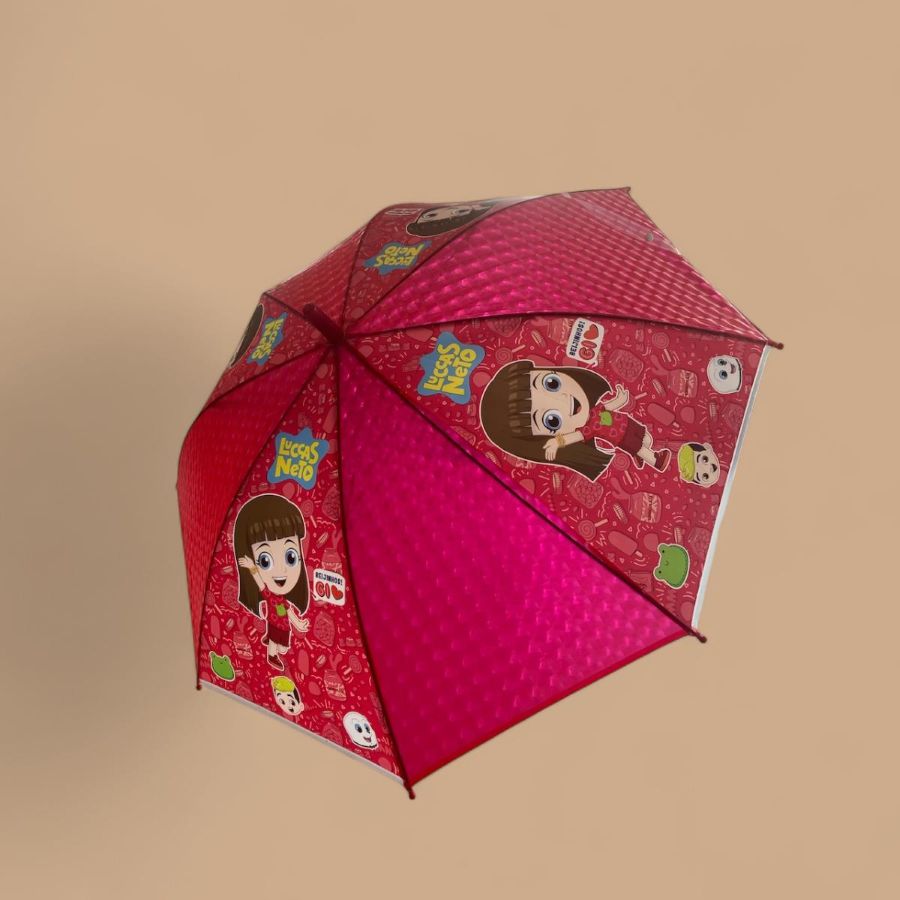 Guarda Chuva Sombrinha Infantil Gi & Luccas Neto Com Apito
