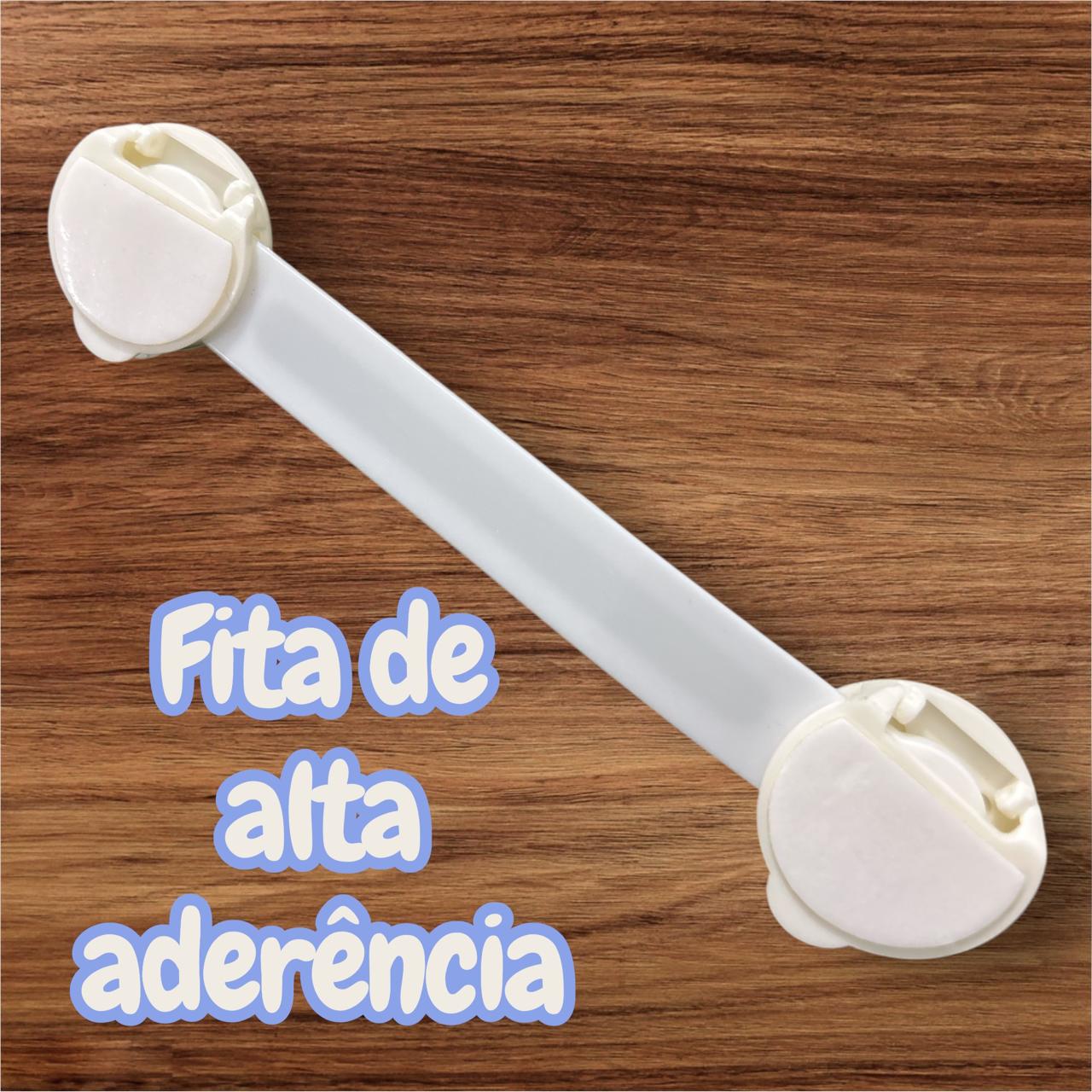 Kit de Segurança para Bebê com 10 Protetores de Quina de Silicone para Móveis e 10 Travas de Porta, Transparente e Branc