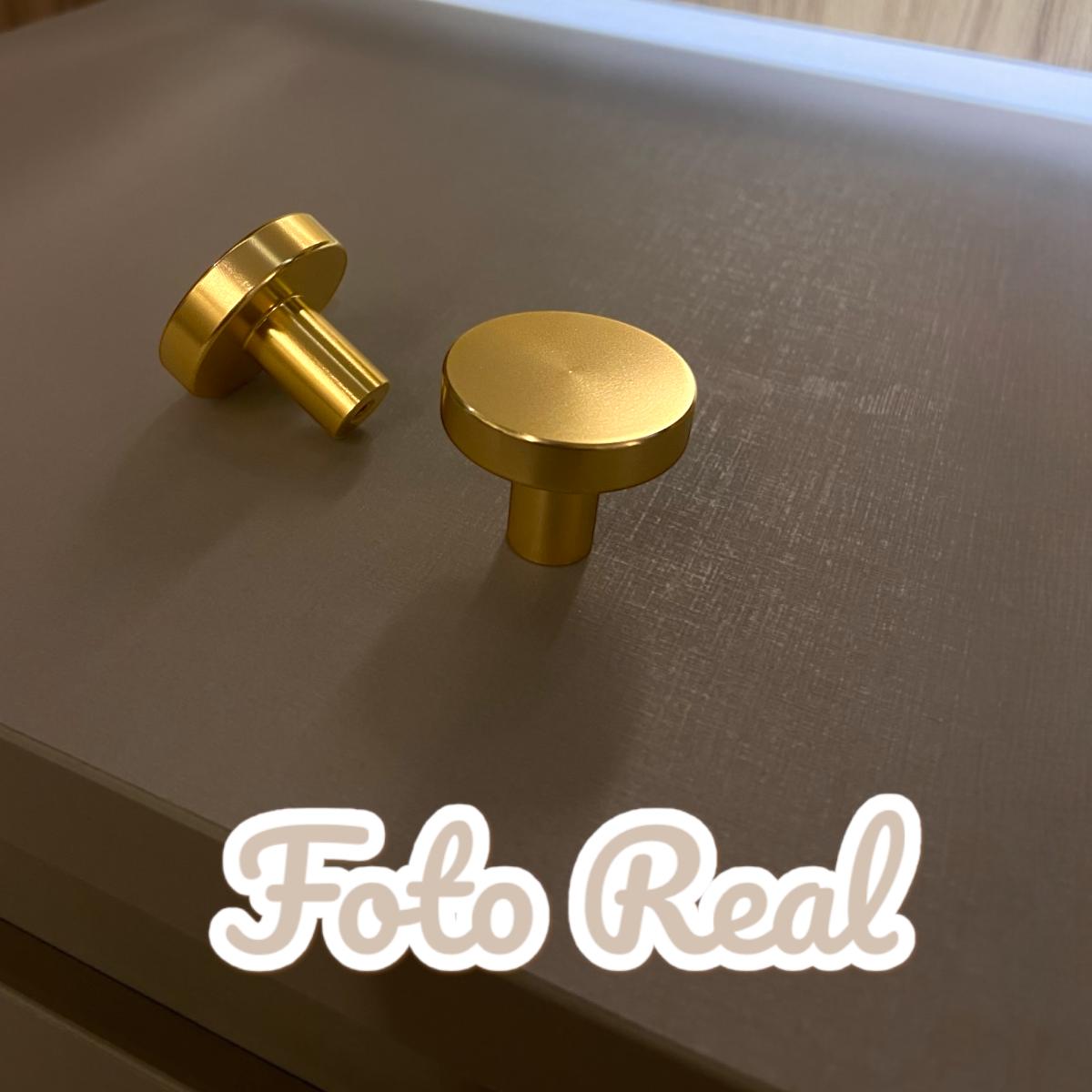 4 Unid Puxador Armário Gaveta Premium Cozinha Móveis Dourado