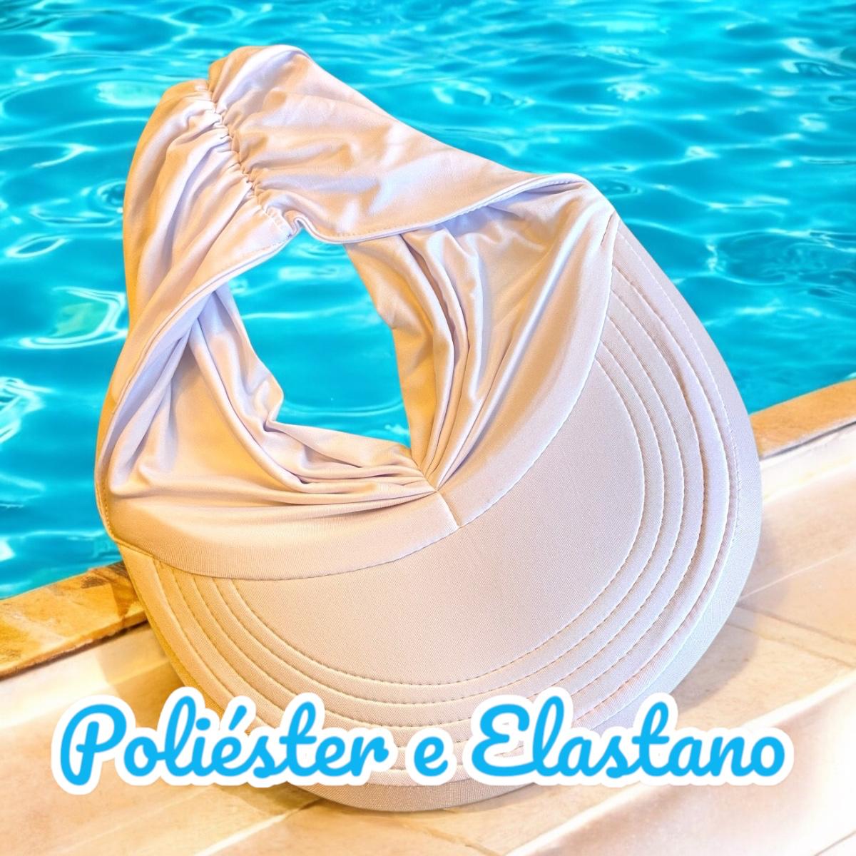 Viseira Turbante Feminina Luxo Aba Elegância Praia Luxo