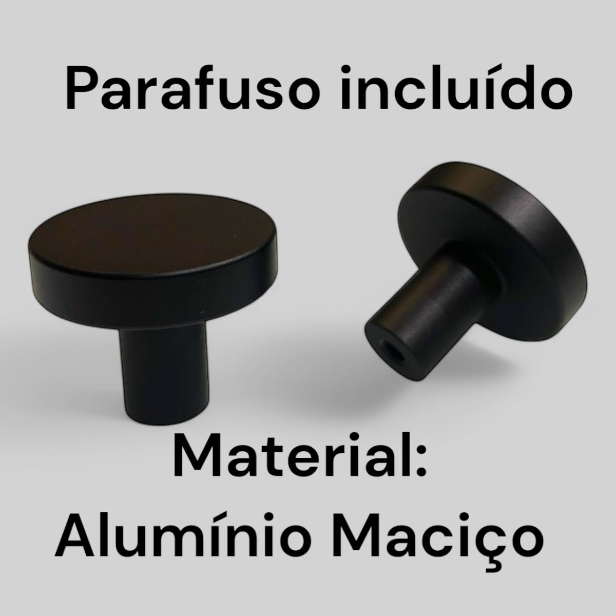 Kit c/ 8 Puxadores Alumínio Maciço Premium Preto – RIKABUNI