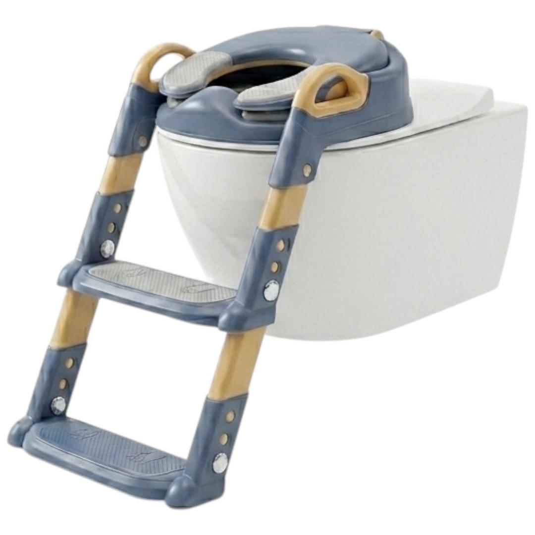 Assento Redutor Infantil com Escada Troninho Vaso Azul Rosa