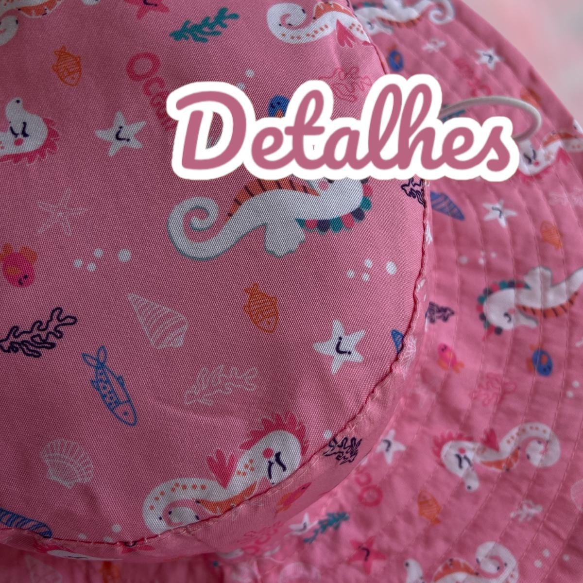 Cadeira de Praia Infantil com Guarda-Sol Design Panda Dobrável e Chapéu Rosa Design Unicórnio, com Proteção UV, RIKABUNI