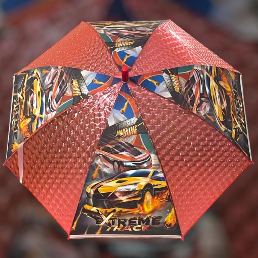 Guarda Chuva Infantil Fast Machine Xtreme Com Apito - SEMAX KIDS