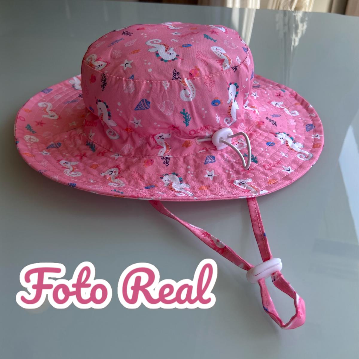 Cadeira de Praia Infantil com Guarda-Sol Design Panda Dobrável e Chapéu Rosa Design Unicórnio, com Proteção UV, RIKABUNI