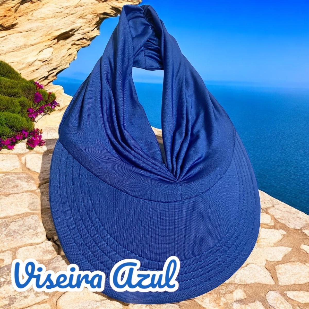 Viseira Turbante Feminina Luxo Aba Elegância Praia Luxo