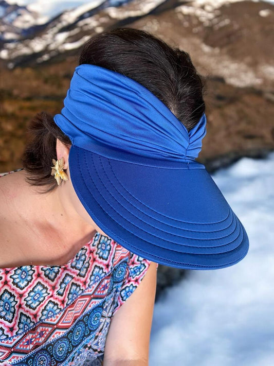 Viseira Turbante Feminina Luxo Aba Elegância Praia Luxo