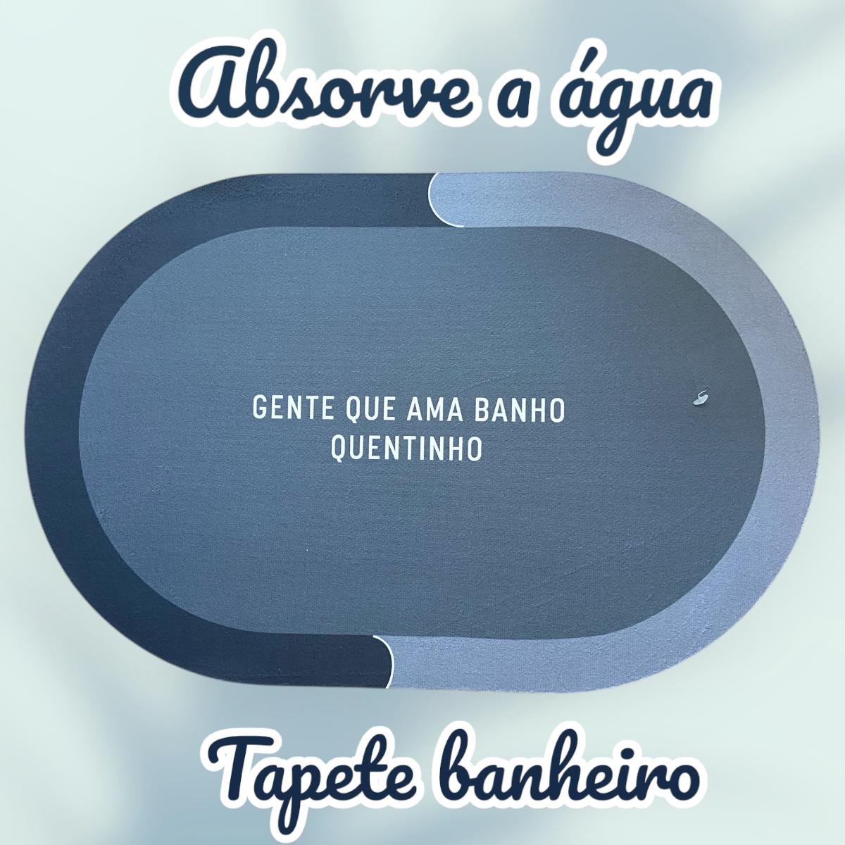 Tapete  Box Antiderrapante Absorvente Mágico Cores Diversas