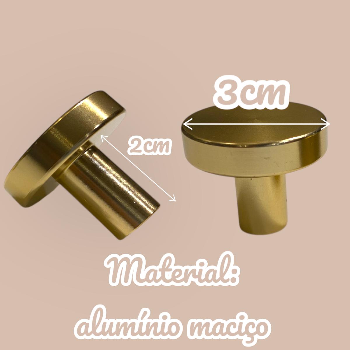 Kit c/ 8 Puxadores Alumínio Maciço Premium Dourado – RIKABUNI