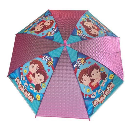 Guarda Chuva Infantil Maria Clara & Jp Com Apito Rosa E Azul