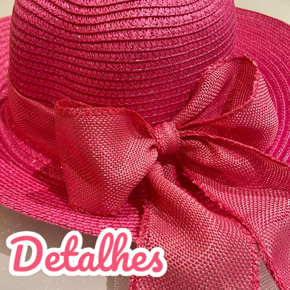 Chapéu de Palha Sintética Feminino Dobrável com Laço Decorativo, Estilo Clássico