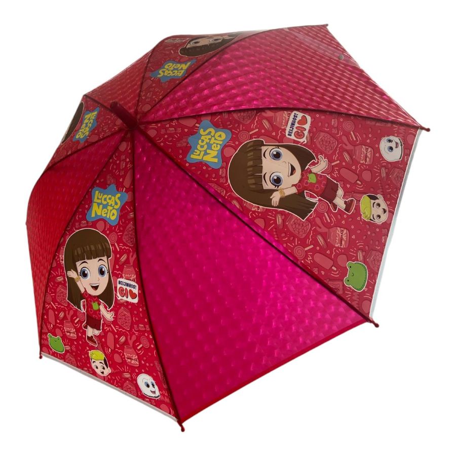 Guarda Chuva Sombrinha Infantil Gi & Luccas Neto Com Apito