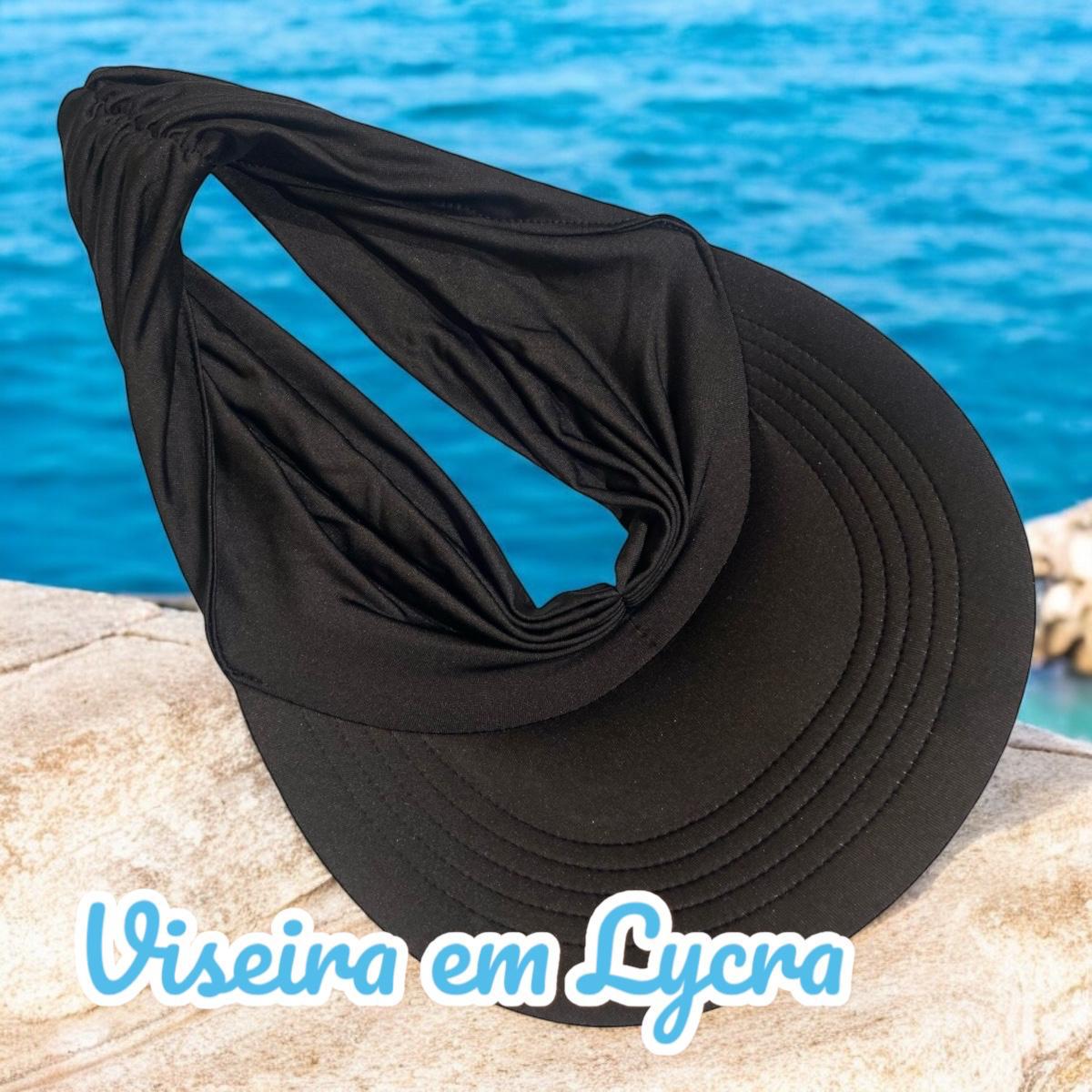 Viseira Turbante Feminina Luxo Aba Elegância Praia Luxo