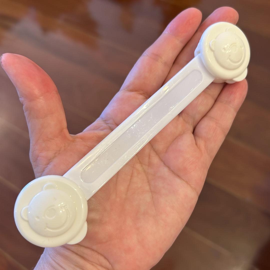 Travas de Segurança para Portas e Gavetas, Proteção para Bebê, Branco, Kit com 10 Unidades