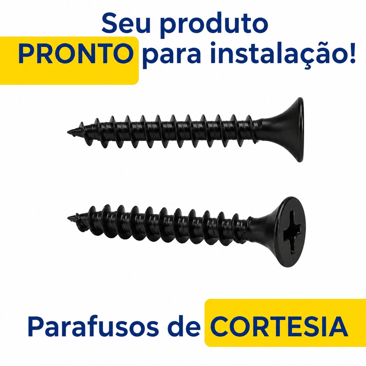 Puxador Armário Tubular Preto Fosco 64mmAço Inox Premium Kit