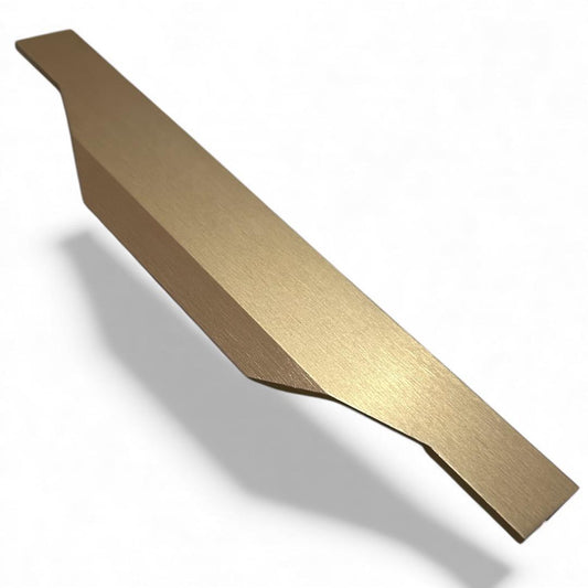 Puxador para Armários e Gavetas Perfil Slim Bronze Fosco Escovado 200mm - RIKABUNI