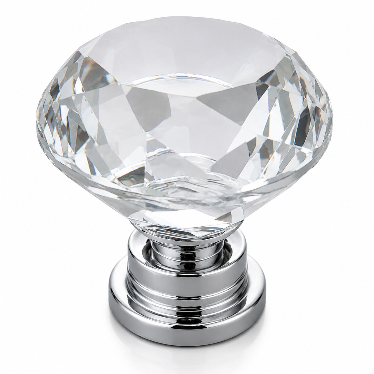 Puxador Cristal 30mm Para Móveis Armário Gaveta Kit 4 8 10