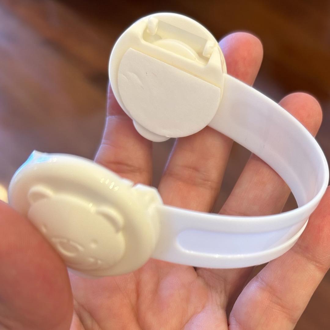 Travas de Segurança para Portas e Gavetas, Proteção para Bebê, Branco, Kit com 10 Unidades