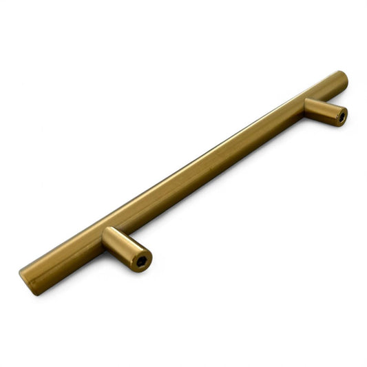 Kit c/8 Puxadores para móveis e gavetas 20 cm Estilo Minimalista Aço Inoxidável Acabamento Fosco