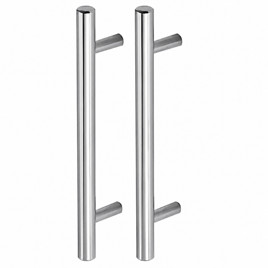 Puxador Armário Tubular Prata Fosco 192mmAço InoxPremium Kit