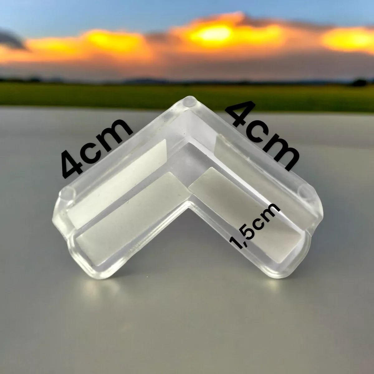 Kit de Segurança para Bebê com 4 Protetores de Quina de Silicone para Móveis e 4 Travas de Segurança para Portas, Transp