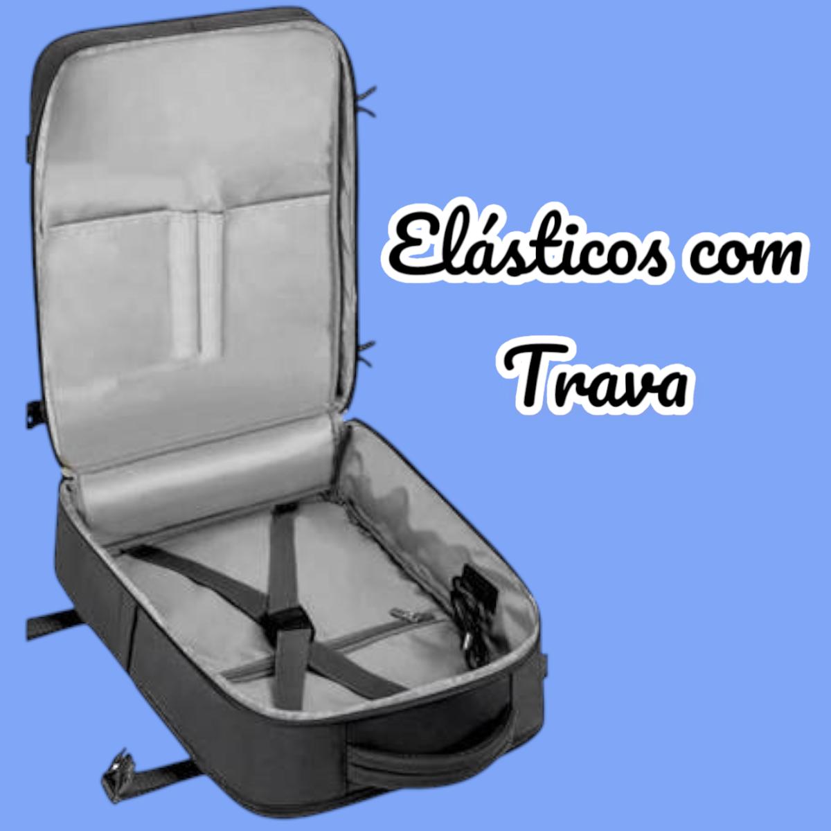 Mochila Executiva Expansiva Notebook Viagem Mala Bordo