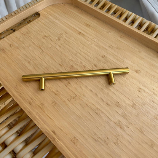Kit c/8 Puxadores para móveis e gavetas 20 cm Estilo Minimalista Aço Inoxidável Acabamento Fosco