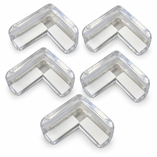 05 Protetor Quina Silicone Transparente Bebê Mesa Móveis