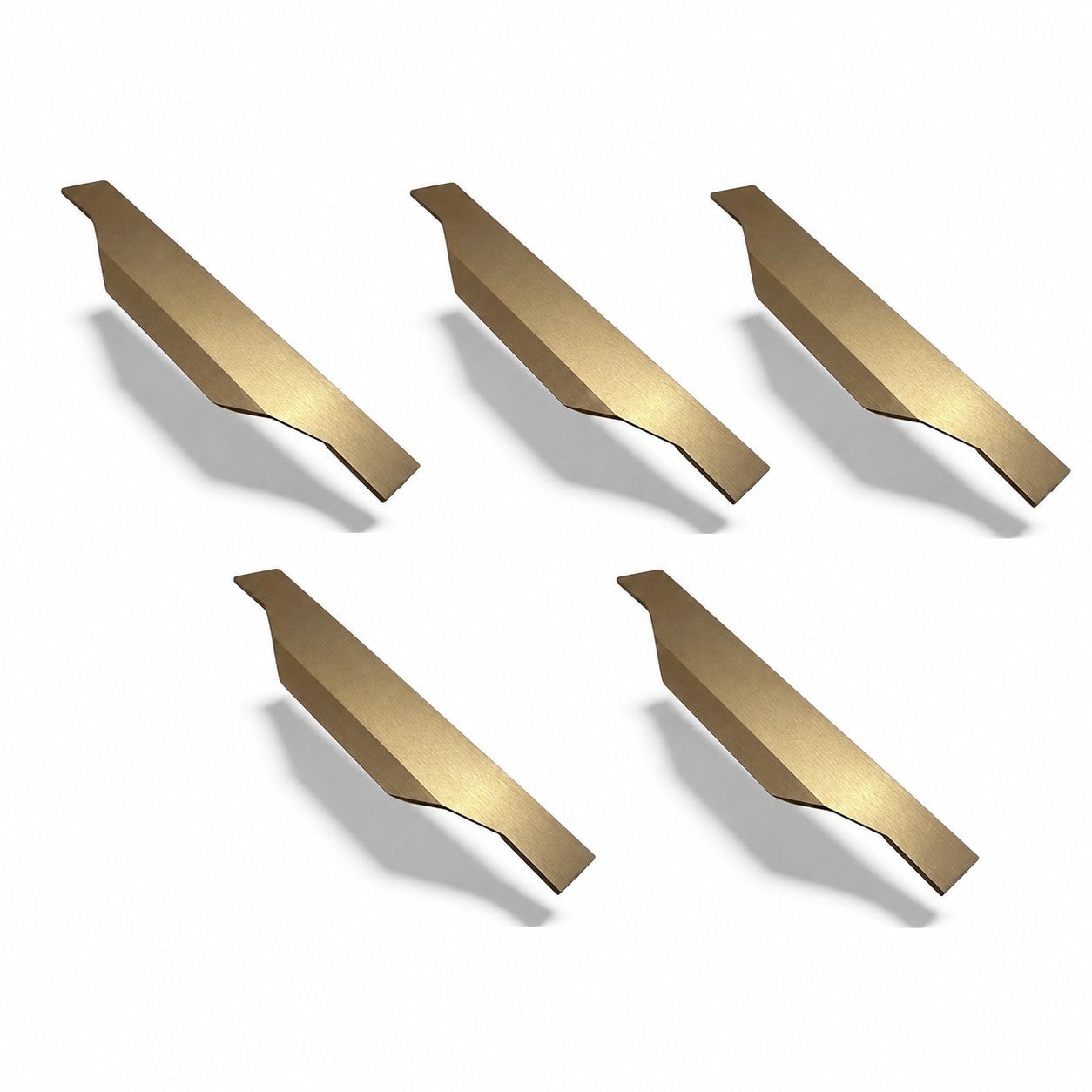 Puxador De Móveis Perfil Slim Bronze Fosco 160mm Kit 5 ou 10