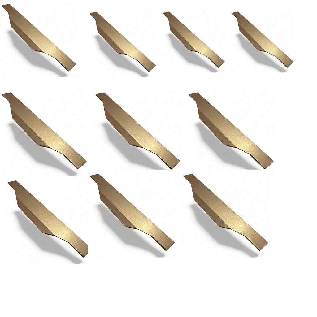 Puxador De Móveis Perfil Slim Bronze Fosco 160mm Kit 5 ou 10