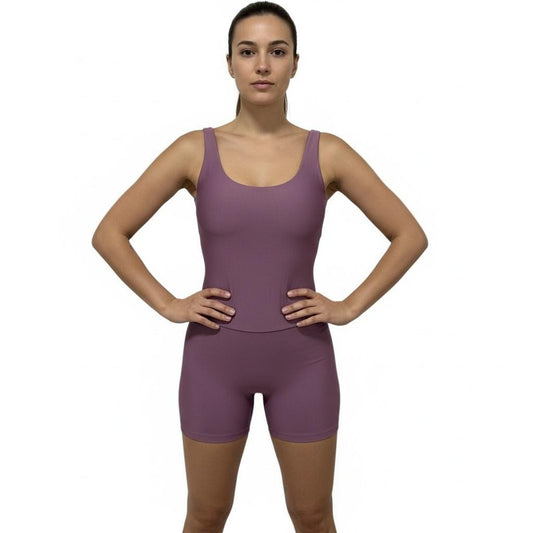 Macaquinho Regata Fitness Feminino, Suplex Power Alta Compressão, com Bojo Removível, Zero Transparência