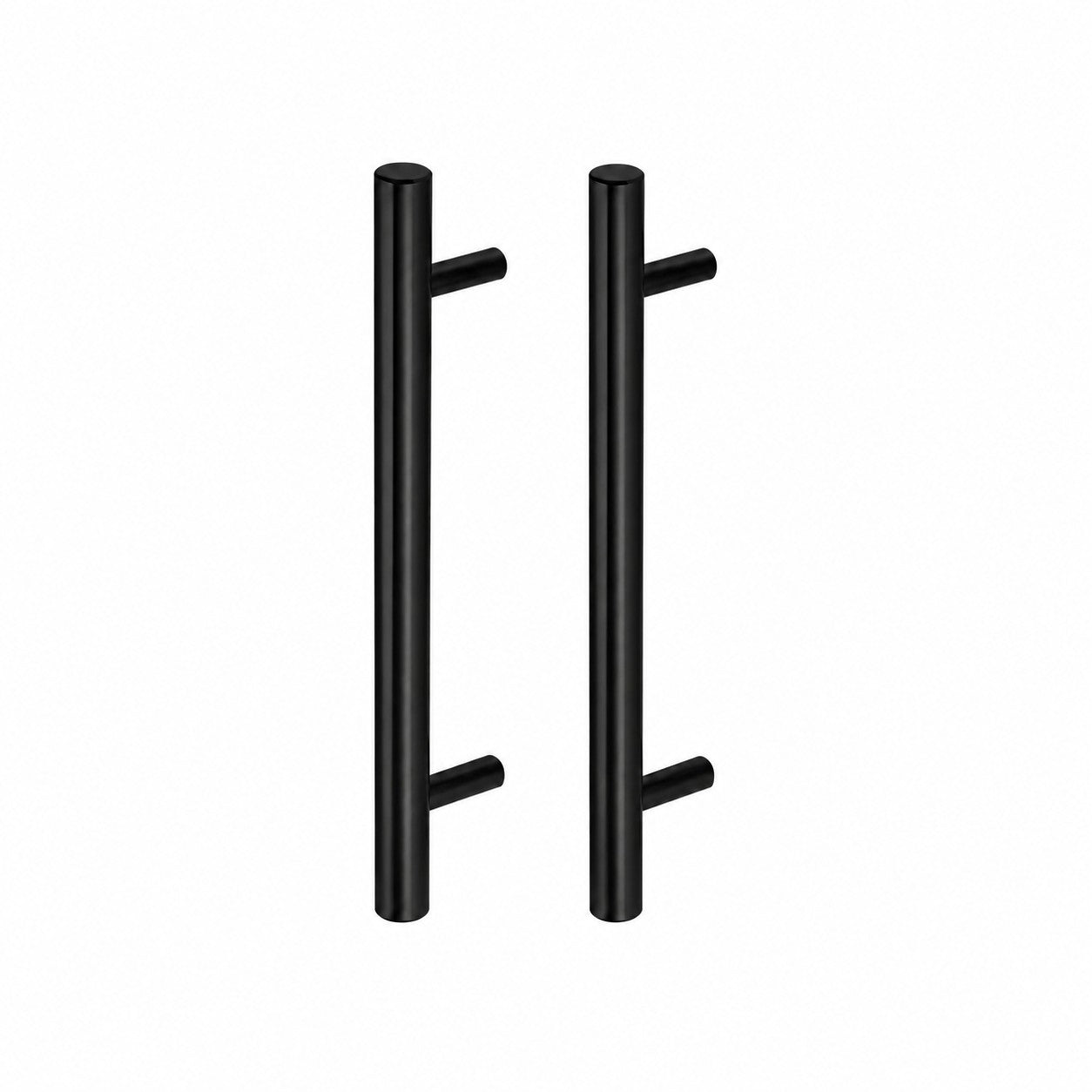 Puxador Armário Tubular Preto Fosco 64mmAço Inox Premium Kit