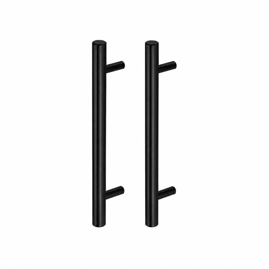 Puxador Armário Tubular Preto Fosco 64mmAço Inox Premium Kit