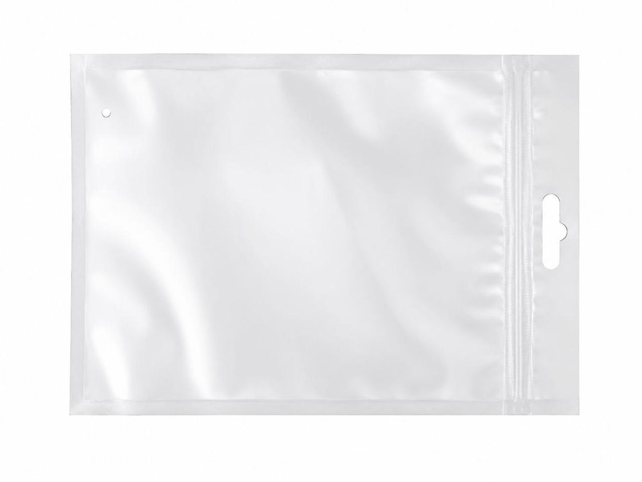 Kit Saco Embalagem Pouch Furo Expositor Com Zip  -  100 Unid