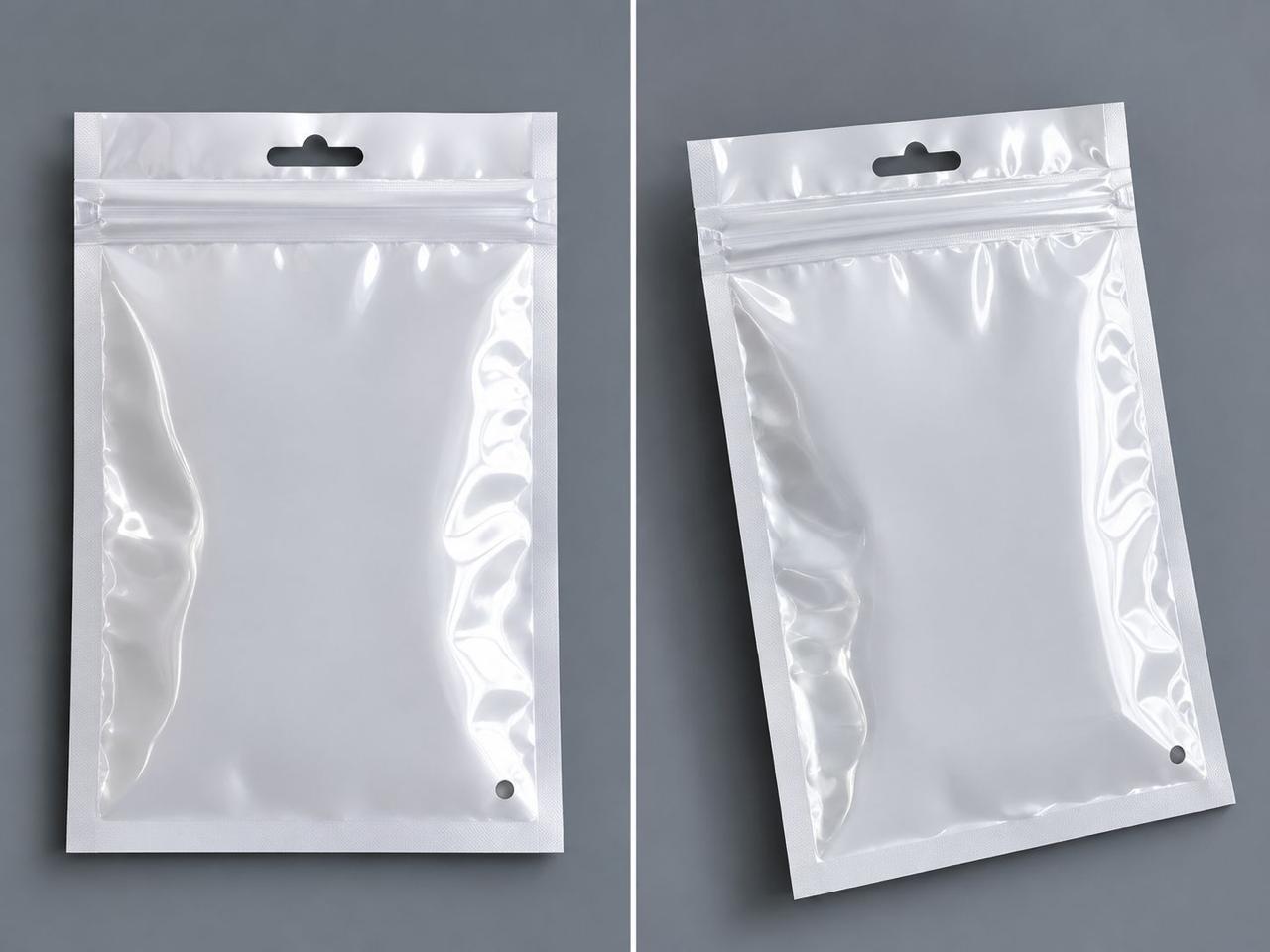 Kit Saco Embalagem Pouch Furo Expositor Com Zip  -  100 Unid