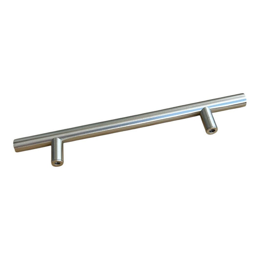 Kit c/10 Puxadores para móveis e gavetas 20 cm Estilo Minimalista Aço Inoxidável Acabamento Prata