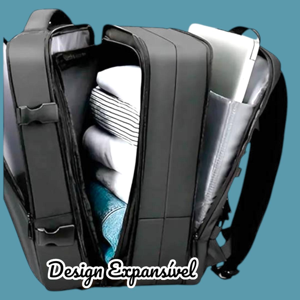 Mochila Executiva Expansiva Notebook Viagem Mala Bordo