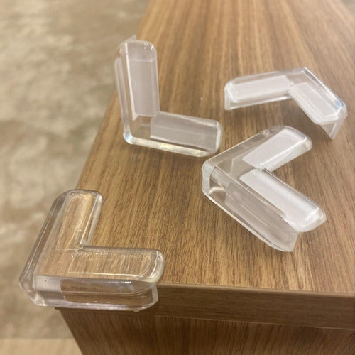 Protetor Quina Cantoneira Móveis Bebê Silicone 4 Unidades