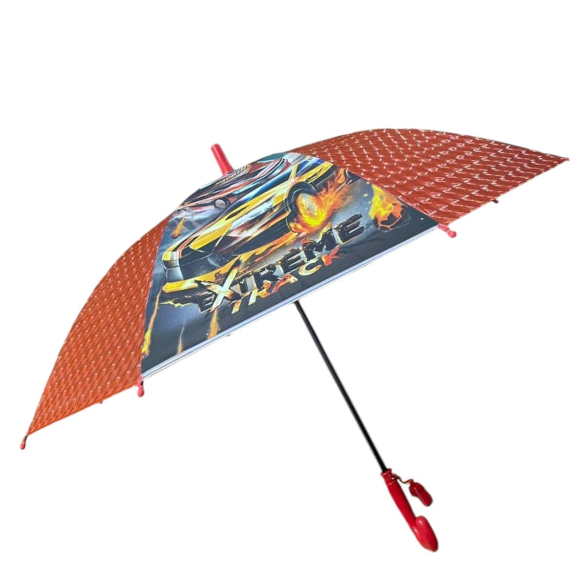 Kit de Mochila Infantil com Rodinhas Fast Machine, Tema Carros, Inclui Estojo, Lancheira e Guarda-Chuva