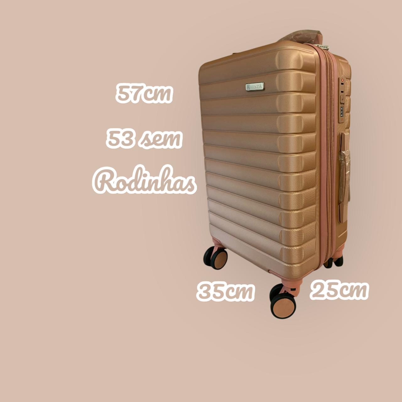 Mala Viagem De Bordo Rígida Rodas 360 Malas ABS 10kg P