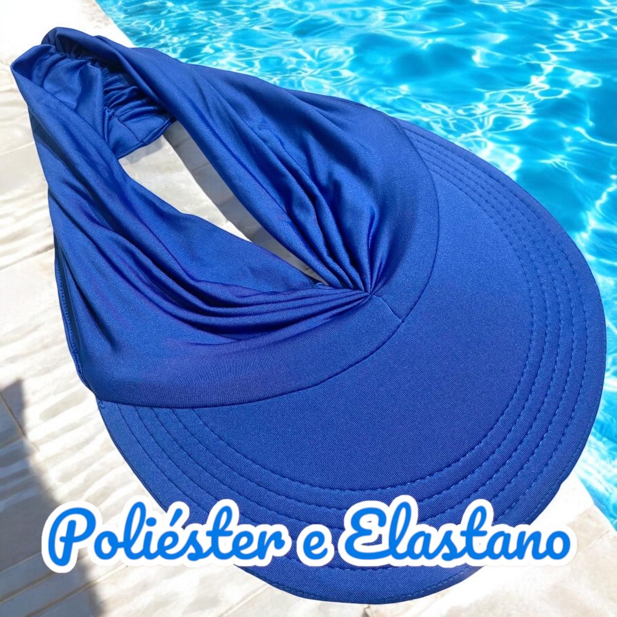 Chapéu de Palha Sintética Feminino Dobrável com Laço Decorativo Estilo Clássico + Viseira Turbante Feminina com FPS50