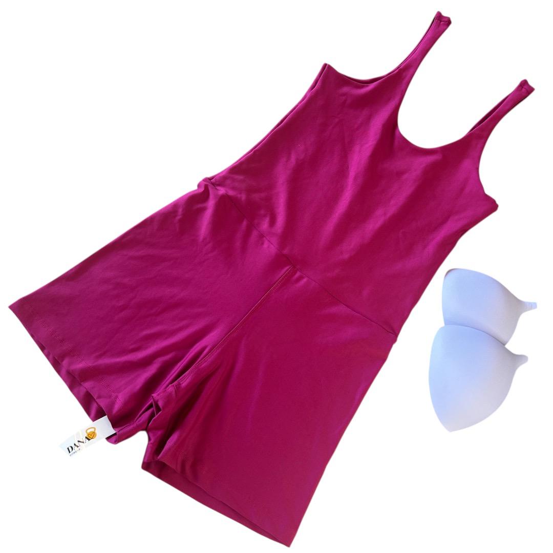 Macaquinho Regata Fitness Feminino, Suplex Power Alta Compressão, com Bojo Removível, Zero Transparência